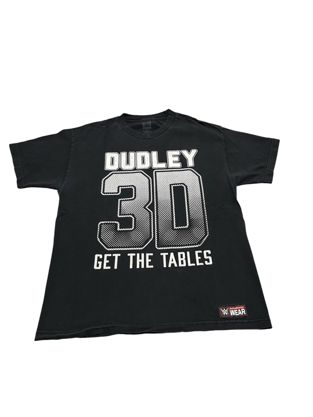 Vintage Men’s Large WWE Dudley Boyz 3D Get the Tables Wrestling T-Shirt